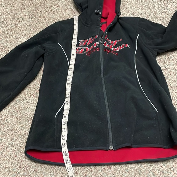 Harley Davidson reflective fleece zip jacket in excellent condition - Picture 7 of 9